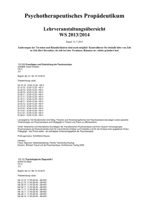 Terminplan Propädeutikum WS 2013/2014