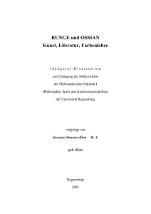 RUNGE und OSSIAN - Publikationsserver der Universit&auml;t Regensburg