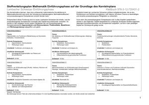 Stoffverteilung Lambacher Schweizer Einführungsphase 2014