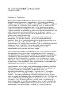 Die Industriegesellschaft und ihre Zukunft