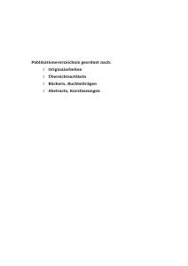 Publikationsverzeichnis - Karl Landsteiner Gesellschaft