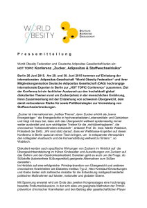 World Obesity Federation und Deutsche Adipositas Gesellschaft