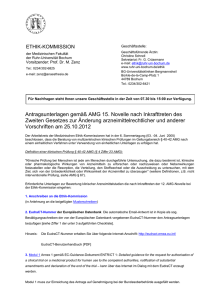 Antragstellung AMG - Ruhr