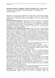 Baumhackl / Habinger / Kolland / Luger: Tourismus und Entwicklung