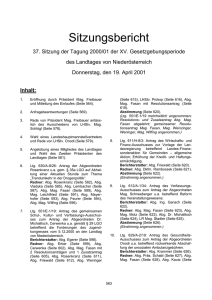 Inhalt: - beim Nieder&ouml;sterreichischen Landtag