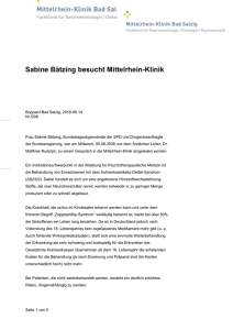 Sabine Bätzing besucht Mittelrhein-Klinik - Mittelrhein