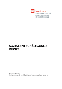 Verordnung des Bundesministers für Arbeit und Soziales über die