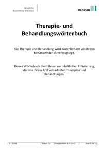 Therapie - MediClin Bosenberg Kliniken