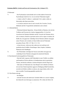 Greenson, Ralf R.: Technik und Praxis der Psychoanalyse. Bd. I