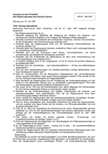 Antwort RR 148/1997 Spitalliste - Kantonsrat Zürich