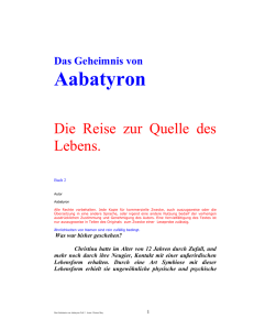 Die Reise zur Quelle des Lebens