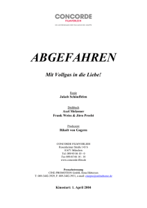 Presseheft  - Dreharbeiten.de