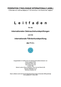 federation cynologique internationale (aisbl)