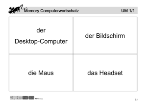 3 - Unterrichtsmaterial 1: Memory Computerwortschatz