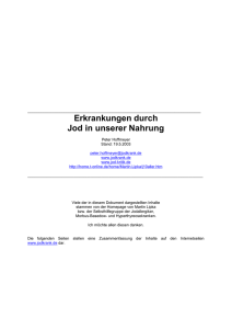 Jodinfo - Ihre Homepage bei Arcor