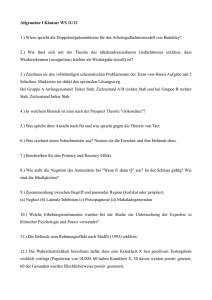 Gedächtnisprotokoll Allgemeine Psychologie I WS11_12