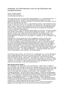 Gedanken und Informationen rund um die Diskussion des