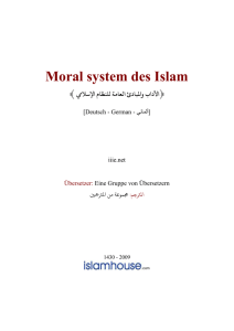 Moral system des Islam