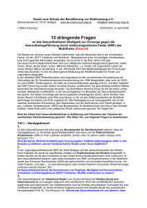 15 Fragen - Der Mast muss weg!