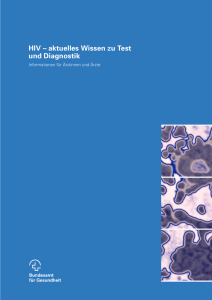 HIV – aktuelles Wissen zu Test und Diagnostik