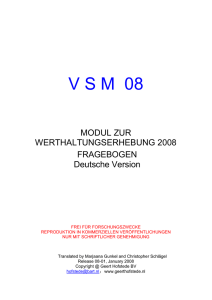 VSM 08 - Geert Hofstede