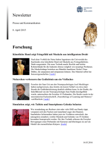 Newsletter Maerz 2015 - Universität des Saarlandes