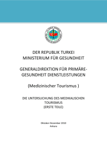 TTT DER REPUBLIK TURKEI MINISTERIUM FÜR GESUNDHEIT