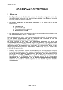 studienplan elektrotechnik