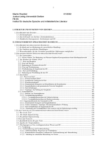 I. Struktur und Funktion von Zeichen - Justus-Liebig