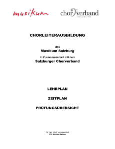 CLA-Lehrplan - Chorverband Salzburg