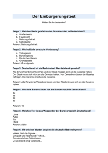 Frage 1: Welches Recht gehört zu den Grundrechten in Deutschland?
