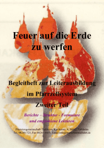 Zweiter Teil - Pfarrzellen