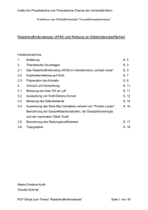 Praktikum zum Wahlpflichtmodul "Grenzflächenphänomene"