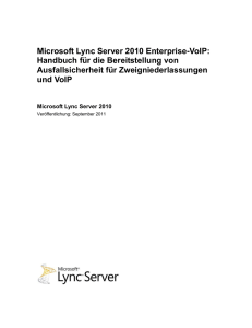 Microsoft Lync Server 2010 Enterprise