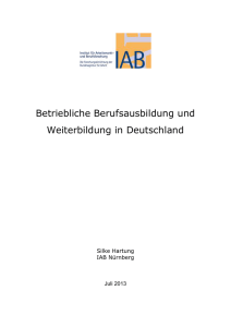 Inhaltsverzeichnis - Datenreport zum Berufsbildungsbericht