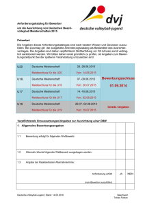 Anforderungskatalog 2015 - Deutscher Volleyball