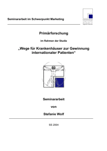 Seminararbeit im Schwerpunkt Marketing
