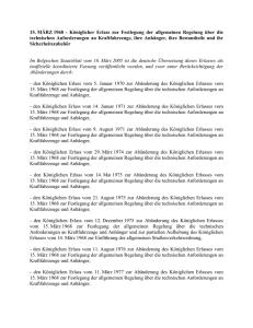 K&ouml;niglicher Erlass zur Festlegung der allgemeinen