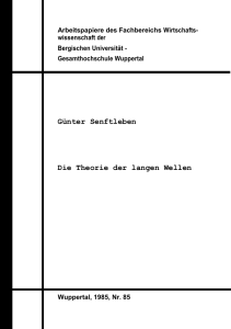 Günter Senftleben, Die Theorie der Langen Wellen, Wuppertal 1985