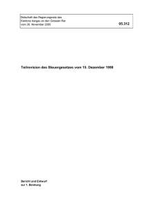 1. &Uuml;berblick &uuml;ber die Teilrevision: Ziele