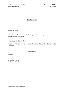 Entwurf HSG - Institut f&uuml;r Hochschulforschung (HoF) - Martin