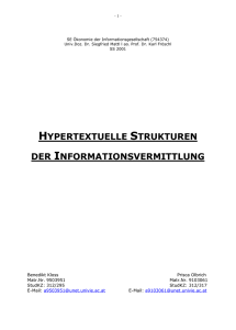 Hypertextuelle Strukturen