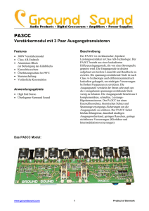 PA3CC PA3CC Verstärkermodul mit 3 Paar Ausgangstransistoren 1
