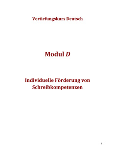 Modul D - Schulentwicklung NRW