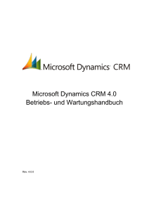 2 Ausführen von Microsoft Dynamics CRM