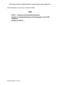 2 TAPI 2.1 - Hochschule Mittweida