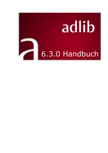 Adlib Handbuch 6.3.0 A5
