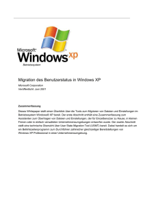 User State Migration in Windows XP - PC