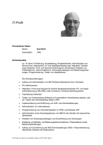 IT-Profil - MOVE Consult GmbH