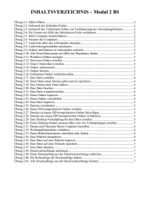 &Uuml;bung 2 - Schulen